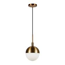 Hudson Canal Orb 1 Light Small Globe Brass And Frosted Glass Pendant Pd0332 The Home Depot In 2020 Led Pendant Lights Orb Pendant Light Pendant Light
