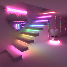 Pink aesthetic room with heart wallpaper and popping lights: Aesthetic Pastel Pink Room Ideas Largest Wallpaper Portal