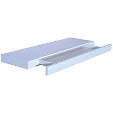 Homcom Wandboard Wandregal Hangeregal Mit Schublade Regal Ablage Mdf Weiss W80 X D25 X H5cm Schubladen Regal Wandregal Schubladen