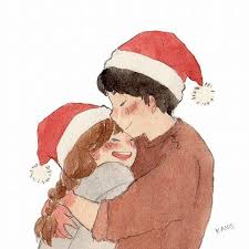 Love Christmas Navidad Dibujos Bonitos Ilustraciones Ilustracion De Pareja