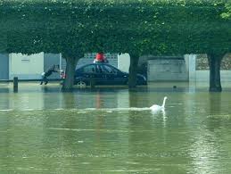 Rarement la marne avait atteint un tel niveau. Risque Inondation