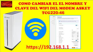 Cisco dpq3212 cable modem docsis 3 phone modem! Como Cambiar El Nombre Y Clave Del Wifi Del Modem Askey Tcg220 46 Youtube