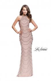 Informal showroom offering formal gowns for special events, including proms & quinceañeras. Rose Gold Evening Dresses La Femme
