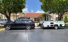 The towing capacity of honda crv is 1,500 lbs, so any travel trailer that meets this requirement can be towed or pulled by honda crv easily. Towing A Camper Trailer With A Honda Crv All You Need To Know