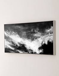 Make any space in your home innovative and unique by adding this modern & contemporary art piece made by real artists. Large Black White Abstract Painting Big Canvas Art For Living Room Artexplore