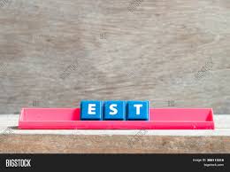 10 possible ways to abbreviate established: Tile Letter On Red Image Photo Free Trial Bigstock