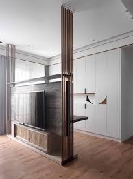 Idea Creativa Para Colocar La Television En La Recamara Y Dividir El Espacio Bedroom Re In 2020 Modern Apartment Design Living Room Partition Design Apartment Design