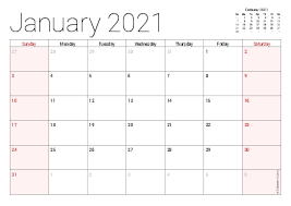 Print a january 2021 calendar for free. Printable 2021 Calendars Pdf Calendar 12 Com