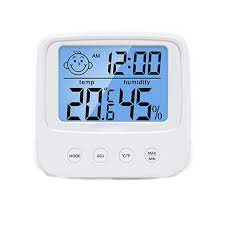 lcd الرقمية درجة الحرارة مقياس الرطوبة الخلفية المنزل داخلي الإلكترونية الرطوبة ميزان الحرارة محطة الطقس غرفة الطفل