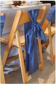 Chair Sash Ideas Pt 2 Folding Chairs Encore Events Wedding Chair Bows Chair Sashes Chair Sash