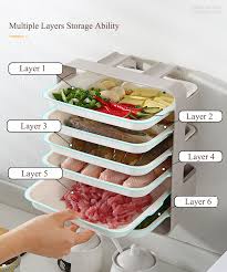Free shipping on prime eligible orders. New 6 Layers Wall Mounted Dish Organizer Rack Kitchen Fruit Vegetable Storage Holder Wall Hanging Shelves Pantry Organizer Box Storage Holders Racks Aliexpress
