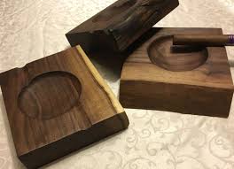 Handmade Wood Cigar Ashtray With Personalized Message By Springgrovewoodshop On Etsy Cigar Ashtray Handmade Wood Ashtray
