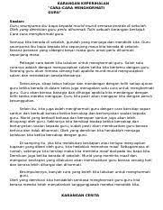 Contoh karangan gotong royong di sekolah sedang. Hadirin Yang Dimuliakan Tanggal 16 Mei Setiap Tahun Para Guru Di Seluruh Negara Course Hero