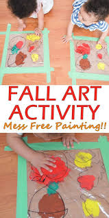 Mess Free Fall Painting Happy Toddler Playtime Mess Free Painting Fall Activities For Toddlers Autumn Activities For Kids