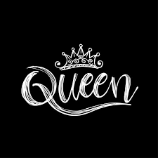Queen Word With Crown Black And White Word Clipart Abstract Art Png And Vector With Transparent Background For Free Download Queen Wallpaper Crown Queens Wallpaper Word Design
