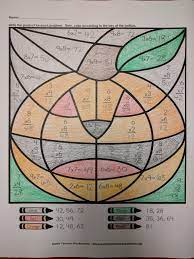 Get students to provide an example b. Pumpkin Coloring Math Activity
