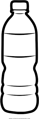 Botella De Agua Para Colorear