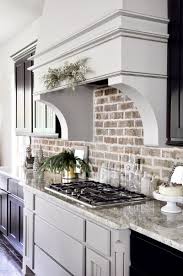 Holiday Home Showcase Decor Gold Designs Farmhouse Kitchen Backsplash Brick Kitchen Modern Farmhouse Kitchens
