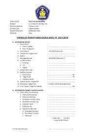 Formulir ppdb versi dopodik jenjang tk/paud, sd, smp, sma. Doc Formulir Pendaftaran Paud Rina Afriana Academia Edu