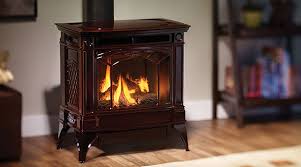 Valor fireplace with tile and wood mantle. Gas Stoves More Prineville Or Sunset Hearth Home