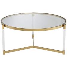 Stefania 36 Wide Gold And Acrylic Modern Coffee Table 55k04 Lamps Plus In 2020 Coffee Table Modern Coffee Tables Modern Wood Coffee Table