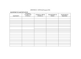 You can also see see this log templates. 40 Equipment Maintenance Log Templates Templatearchive