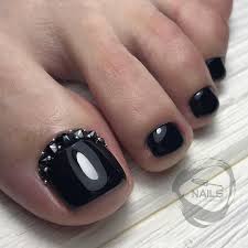 Then apply an antibiotic ointment and cover with a. Black Toe Nail Art Pretty Toe Nails Black Nail Designs Black Toe Nails