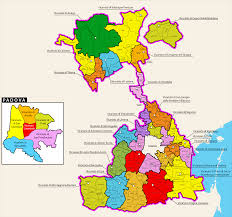 Maps of Diocese of Padua, with one the weirdest borders for diocese in  Italy : rMapPorn