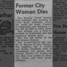 Obituary for Bernice Strauss