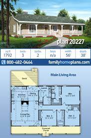They want a simpler design that is fun, carefree and focuses on giving all the basic functionality. Traditional Style House Plan 20227 With 3 Bed 2 Bath Family House Plans Ranch House Plans Ranch House Designs