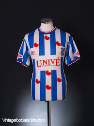 2 small strokes and a discolouration of the white. 2002 03 Heerenveen Home Shirt S For Sale