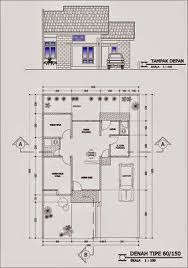 Gambar denah rumah minimalis ukuran 6x10 terbaru denah lantai 1 via pinterest.com. 42 Gambar Dan Denah Rumah Minimalis Type 60 Desain Rumah Bungalow Denah Rumah Rumah Minimalis