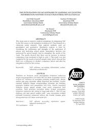 Universitas sebelas maret (disingkat uns) adalah salah satu universitas negeri di indonesia yang berada di kota solo. Pdf The Integration Of Sap Software In Learning Accounting Information Systems To Face Industrial Revolution 4 0