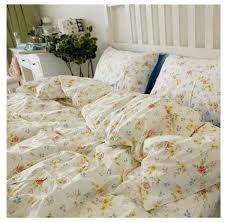 Pinkart Usa Floral Duvet Cover Vintage Nordic Floral Cotton Bedding Set 4pcs Duvet Cover Sets Soft Bed Flat Bed In 2020 Bed Sheet Sets Bedroom Decor Bedroom Design