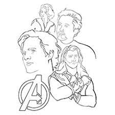 Iron man, thor, hulk, thanos. 30 Wonderful Avengers Coloring Pages For Your Toddler