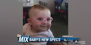 Good Morning America On Twitter How Adorable Is This Baby Seeing Clearly Through Her New Glasses For The First Time Http T Co Kuqxmai39k Http T Co L26oorgggw Twitter