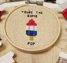 (4 x 7 using 14count) colours = 7. Home Improvement Home Hobby Subversive Inappropriate Cross Stitch Pattern Gift For Her Gift For Dad Cross Stitch Pattern Funny Beginner Easy Cross Stitch Pattern