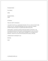 You're probably excited and even nervous. Apology Letter For Not Attending Interview Formal Word Templates