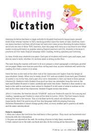 The main objective of this website is to provide quality study material to all students (from 1st to 12th class of any board) irrespective of their background as our motto is education for everyone. Esl Game For Kids Running Dictation Tefl Lemon Free Esl Lesson Ideas And Great Content For Tefl Teachers