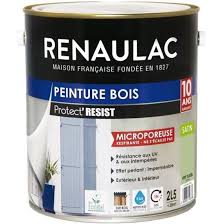 Vous pouvez notamment utiliser de la peinture extérieure pour compléter ou contraster les zones plantées de votre. Renaulac Peinture Bois Vert Tilleul Garantie 10 Ans 2 5l 30m Pot Cdiscount Bricolage