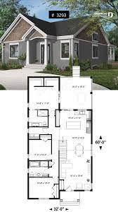 House Plan For Narrow Lot Covered Rear Balcony Master Suite 2 Secondary Bedrooms With Full Bath Narrow Lot House Plans Narrow House Plans Sims House Plans