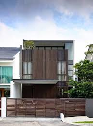 10 masterpieces of urban community. Stunning Semi Detached House In Singapore Eng Kong Garden Facade House Facade Design Architecture
