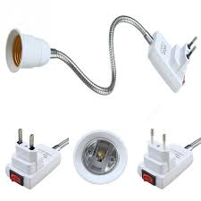 E27 Light Lamp Bulb Holder Flexible Extension Converter Switch Adapter Socket Eu Us Plug Lamp Socket Light Bulb Lamp Lamp Bulb