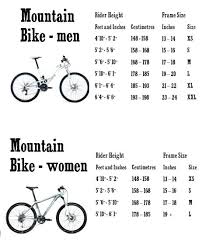 Critical Cycles Size Chart Mountain Bike Sizing Tables
