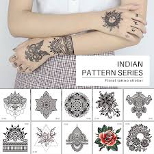Check spelling or type a new query. 1 Sheet Arm Sleeve Tattoo Fashion India Flower Pattern Waterproof Black Rose Flower Unisex Sexy Temporary Tattoo Sticker Ra030 Temporary Tattoos Aliexpress