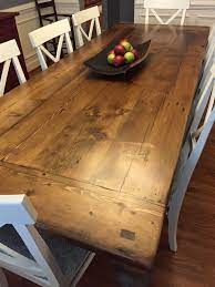 Their barn doors create a focal point for any home. Reclaimed Wood Dining Table With A 2 Thick Plank Top Breadboards And Custom Turn Diy Farmhouse Table Plans Farmhouse Dining Room Table Rustic Kitchen Tables