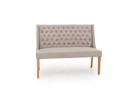 This bench or stool features a thick lucite design with a waterfall design newly upholstered in faux cheetah fabric. Maison Upholstered Dining Bench Furniture Village