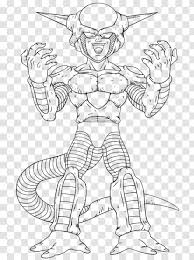 Maybe you would like to learn more about one of these? Line Art Frieza Deviantart Cartoon Standing Dragon Ball Z Black And White Transparent Png