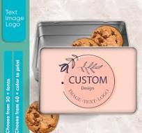 Personalized Rectangle Tin Box Shape Custom Cookie Candy Box ...