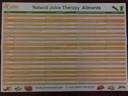 Details About Juice Master Vale Rare Wall Chart 2 X3 Natural Juice Therapy Ailments Reference